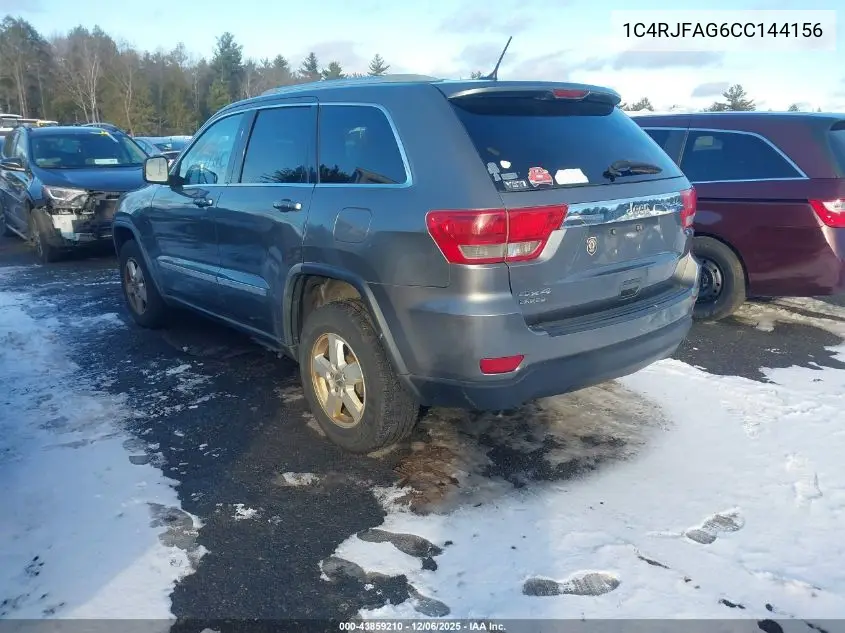 1C4RJFAG6CC144156 2012 Jeep Grand Cherokee Laredo