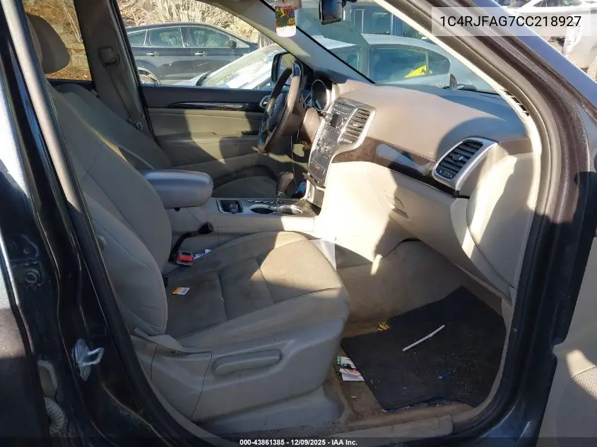 1C4RJFAG7CC218927 2012 Jeep Grand Cherokee Laredo