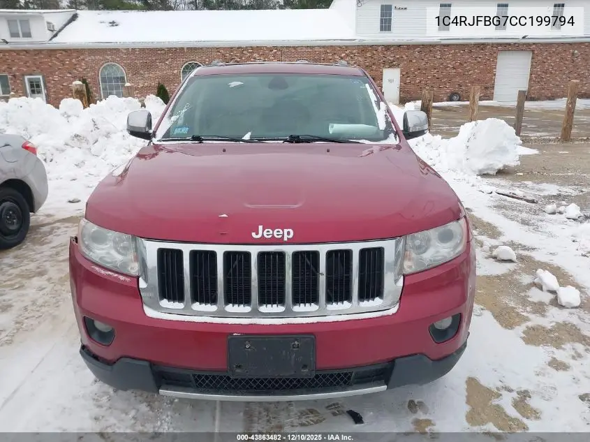 1C4RJFBG7CC199794 2012 Jeep Grand Cherokee Limited