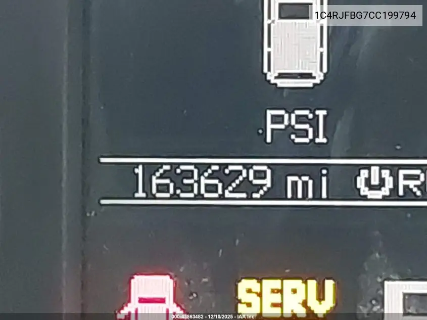 1C4RJFBG7CC199794 2012 Jeep Grand Cherokee Limited