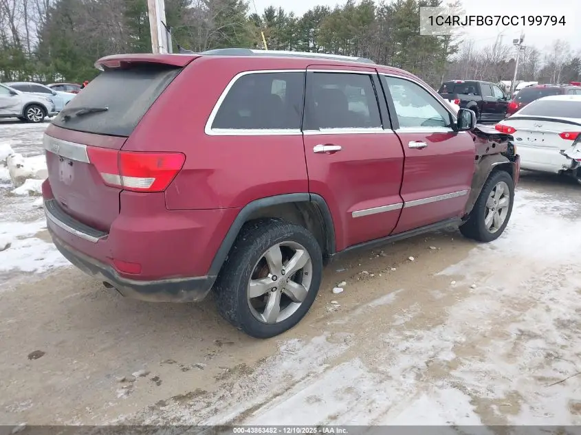 1C4RJFBG7CC199794 2012 Jeep Grand Cherokee Limited