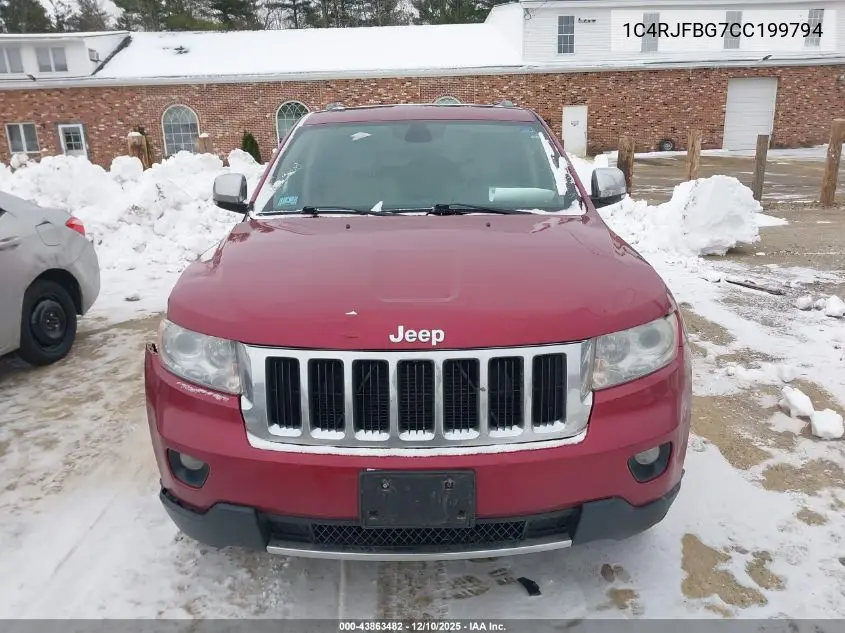 1C4RJFBG7CC199794 2012 Jeep Grand Cherokee Limited