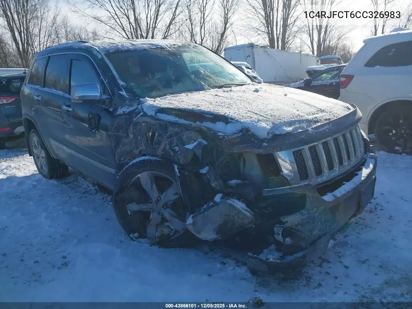 1C4RJFCT6CC326983 2012 Jeep Grand Cherokee Overland