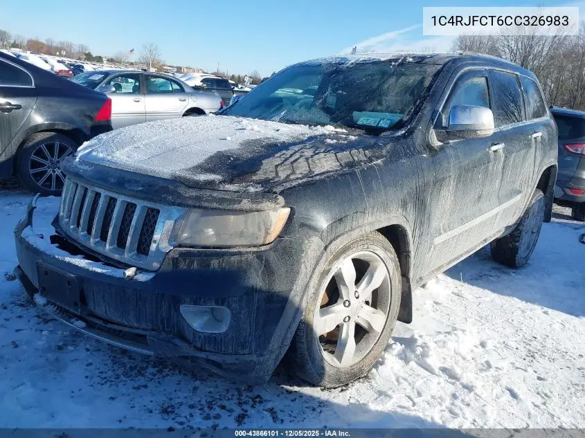 1C4RJFCT6CC326983 2012 Jeep Grand Cherokee Overland