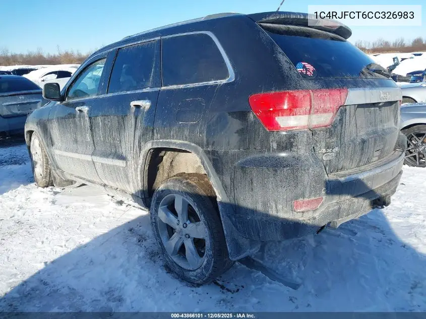 1C4RJFCT6CC326983 2012 Jeep Grand Cherokee Overland
