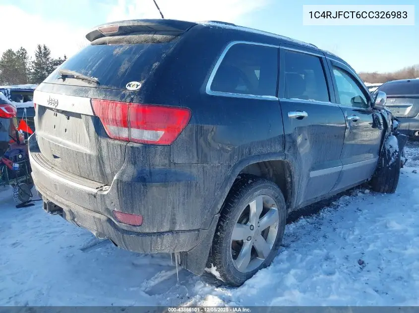 1C4RJFCT6CC326983 2012 Jeep Grand Cherokee Overland