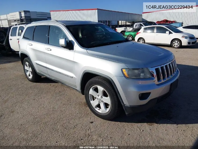 1C4RJEAG3CC229434 2012 Jeep Grand Cherokee Laredo