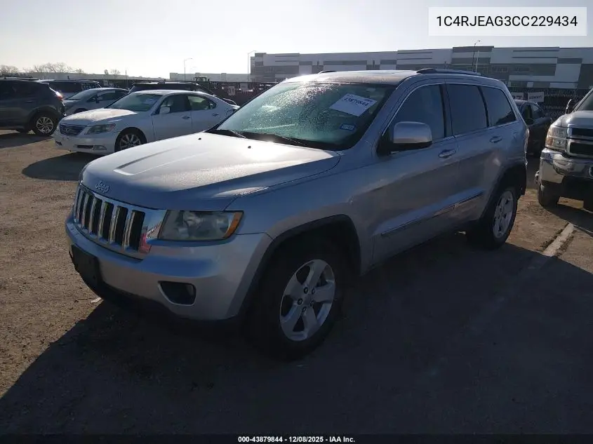 1C4RJEAG3CC229434 2012 Jeep Grand Cherokee Laredo