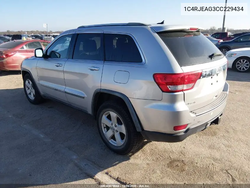 1C4RJEAG3CC229434 2012 Jeep Grand Cherokee Laredo