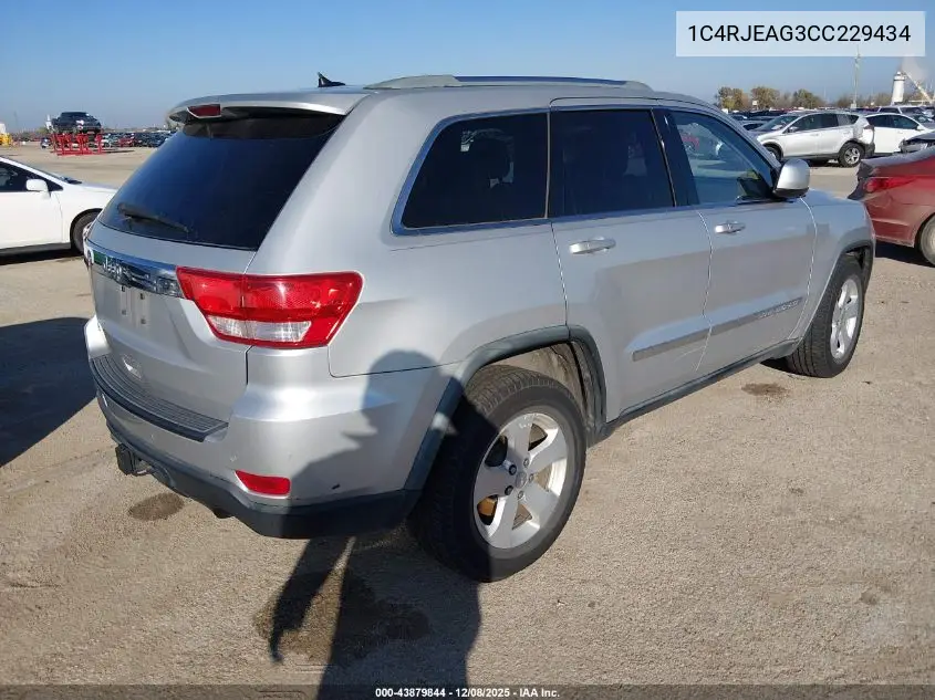 1C4RJEAG3CC229434 2012 Jeep Grand Cherokee Laredo