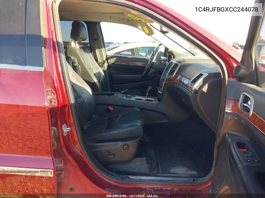 1C4RJFBGXCC244078 2012 Jeep Grand Cherokee Limited