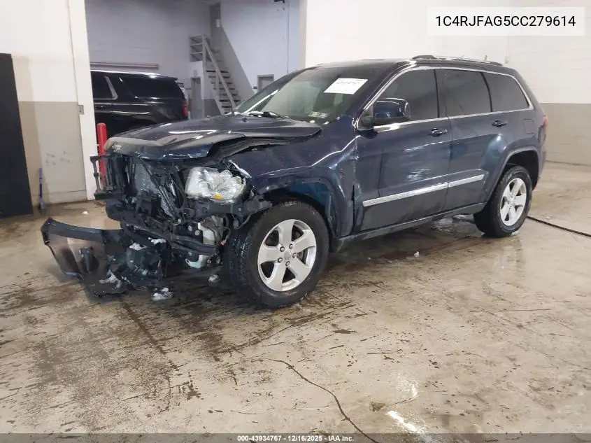 1C4RJFAG5CC279614 2012 Jeep Grand Cherokee Laredo