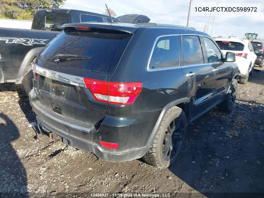 1C4RJFCTXDC598972 2013 Jeep Grand Cherokee Overland