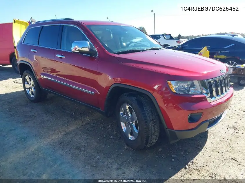 1C4RJEBG7DC626452 2013 Jeep Grand Cherokee Limited