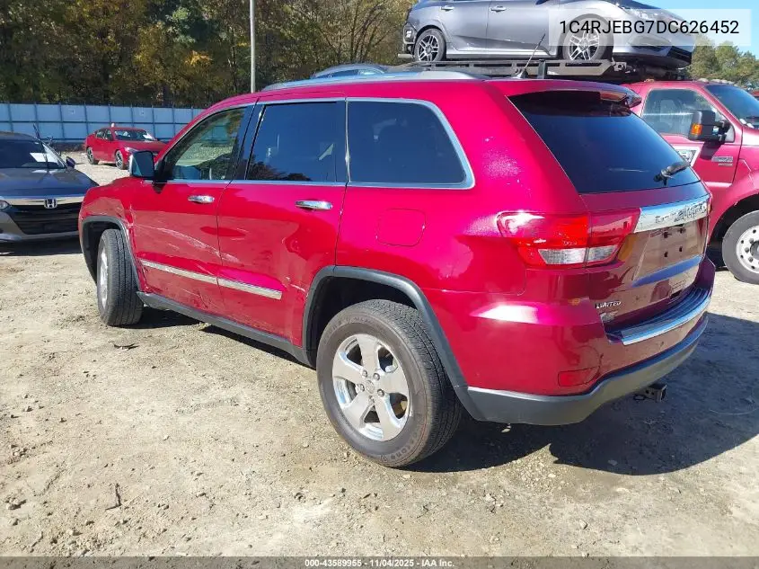 1C4RJEBG7DC626452 2013 Jeep Grand Cherokee Limited