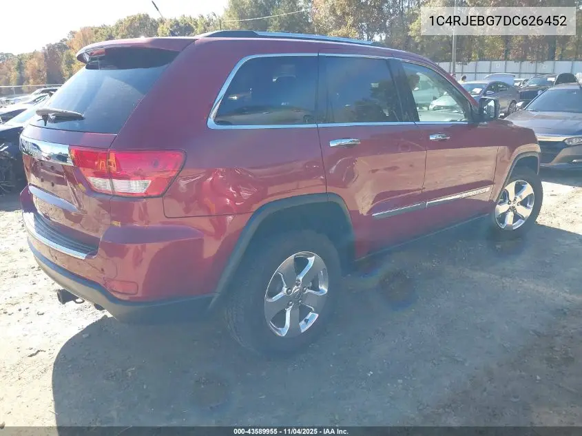 1C4RJEBG7DC626452 2013 Jeep Grand Cherokee Limited