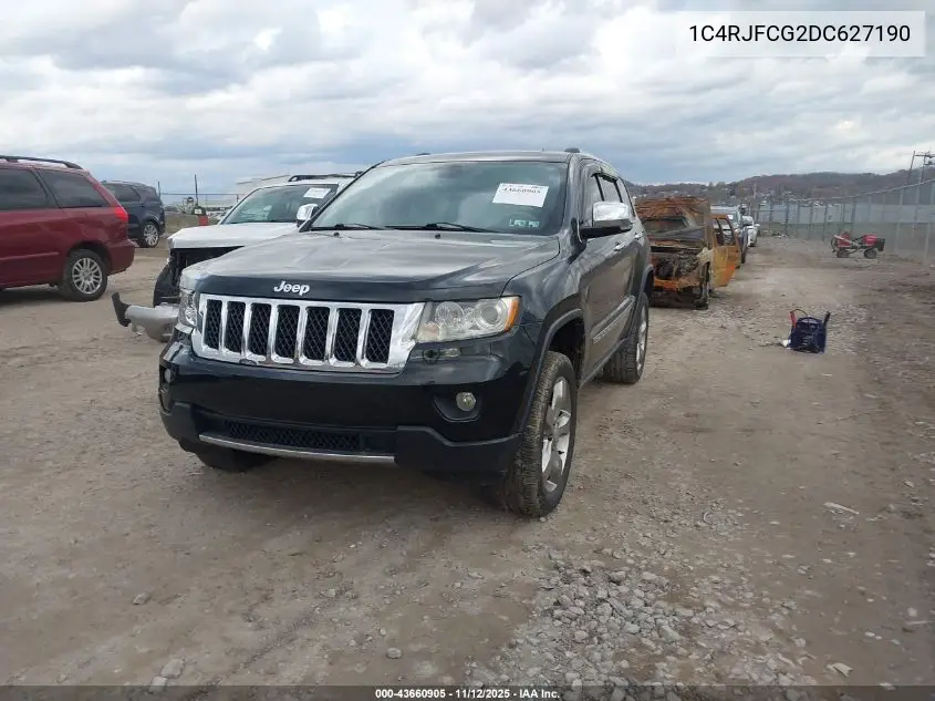 1C4RJFCG2DC627190 2013 Jeep Grand Cherokee Overland