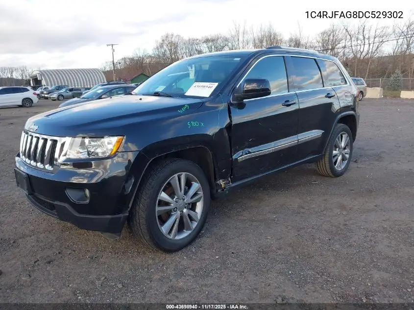 1C4RJFAG8DC529302 2013 Jeep Grand Cherokee Laredo