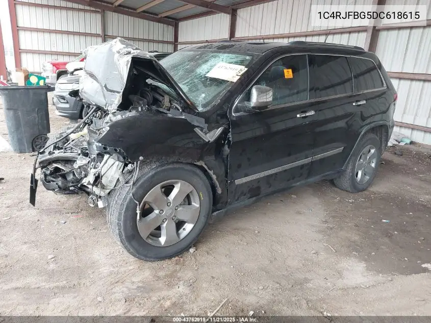 1C4RJFBG5DC618615 2013 Jeep Grand Cherokee Limited