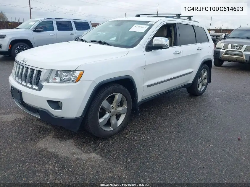 1C4RJFCT0DC614693 2013 Jeep Grand Cherokee Overland