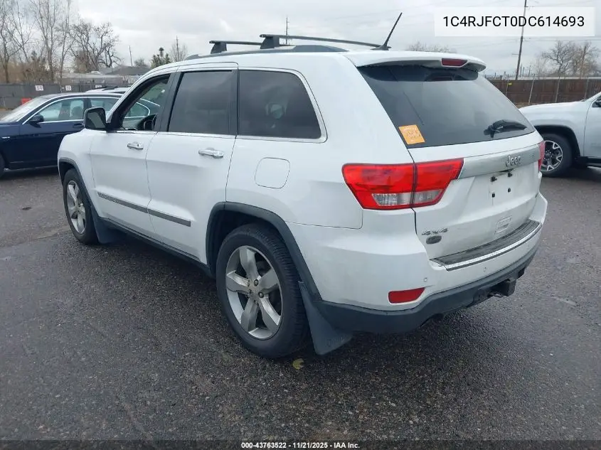 1C4RJFCT0DC614693 2013 Jeep Grand Cherokee Overland