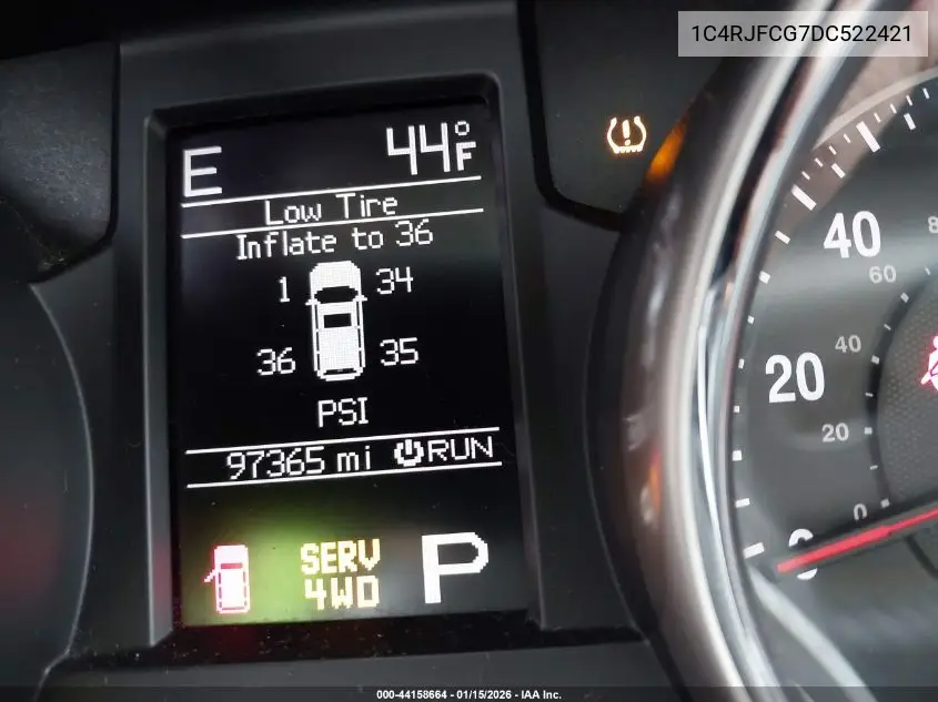 1C4RJFCG7DC522421 2013 Jeep Grand Cherokee Overland