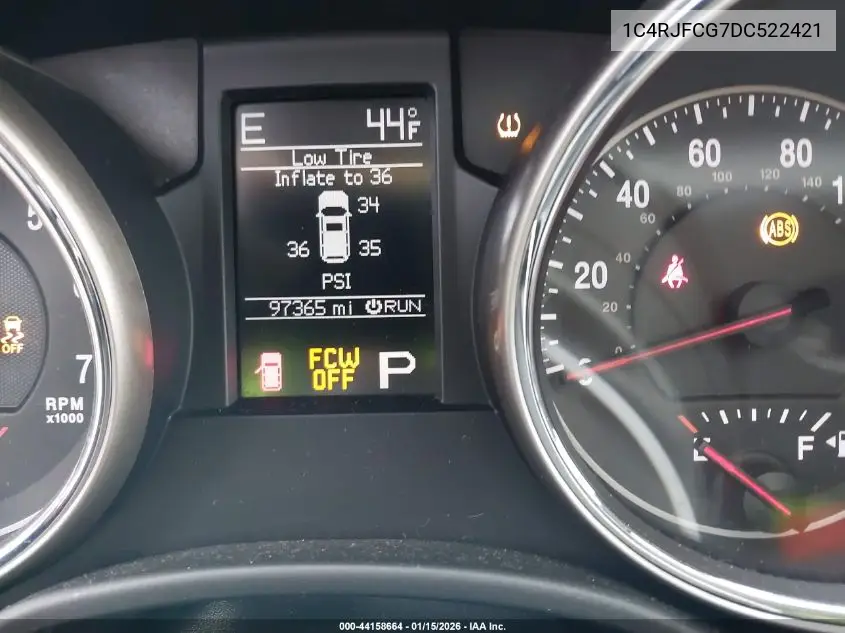 1C4RJFCG7DC522421 2013 Jeep Grand Cherokee Overland