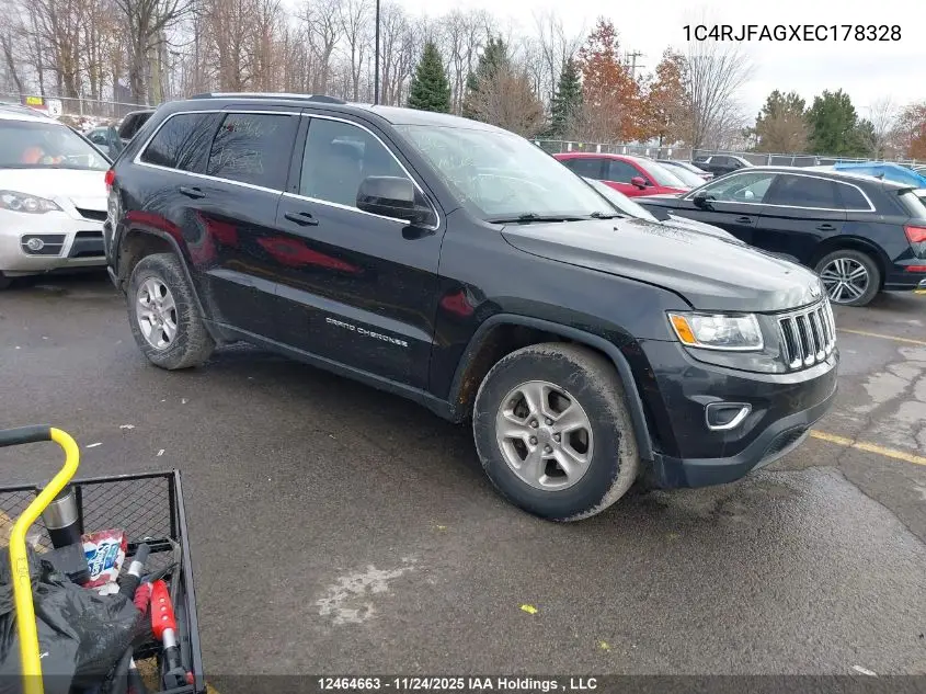 1C4RJFAGXEC178328 2014 Jeep Grand Cherokee Laredo