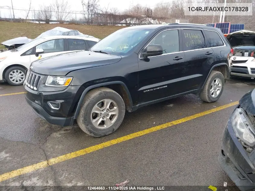 1C4RJFAGXEC178328 2014 Jeep Grand Cherokee Laredo