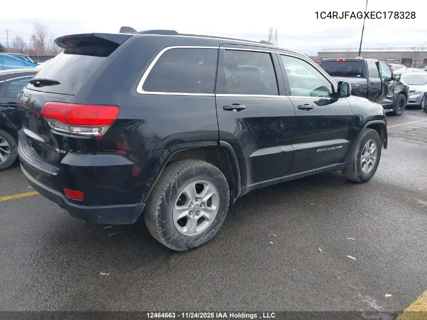 1C4RJFAGXEC178328 2014 Jeep Grand Cherokee Laredo