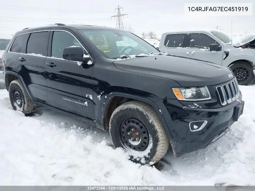 1C4RJFAG7EC451919 2014 Jeep Grand Cherokee Laredo