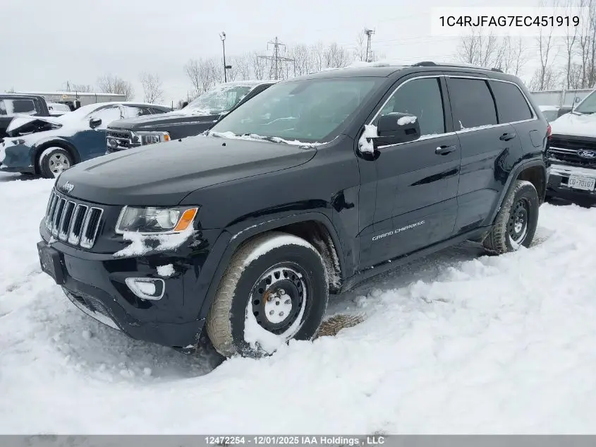 1C4RJFAG7EC451919 2014 Jeep Grand Cherokee Laredo