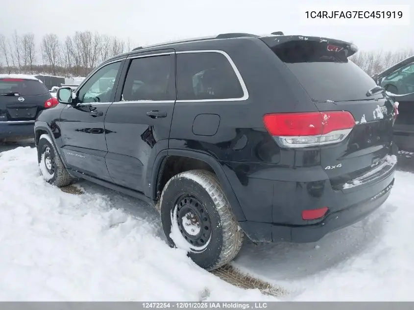1C4RJFAG7EC451919 2014 Jeep Grand Cherokee Laredo