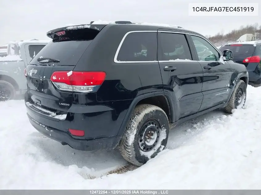 1C4RJFAG7EC451919 2014 Jeep Grand Cherokee Laredo