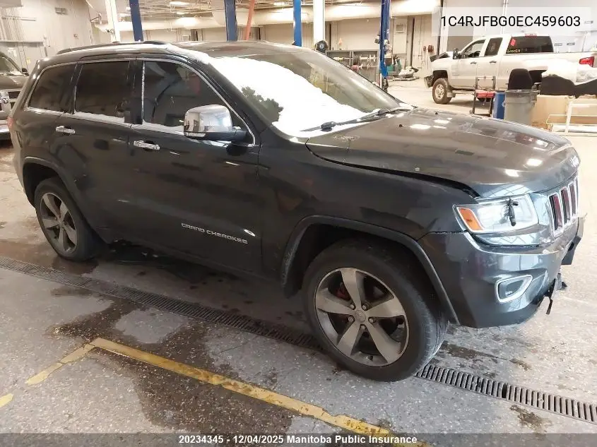 1C4RJFBG0EC459603 2014 Jeep Grand Cherokee Limited