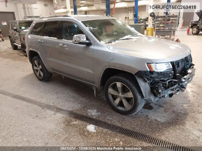 1C4RJFCT6EC263418 2014 Jeep Grand Cherokee Overland