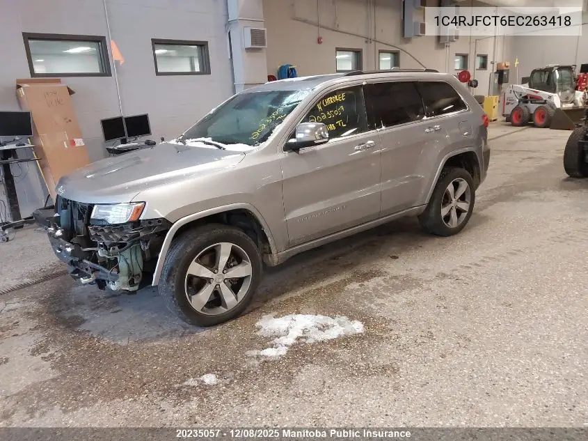 1C4RJFCT6EC263418 2014 Jeep Grand Cherokee Overland