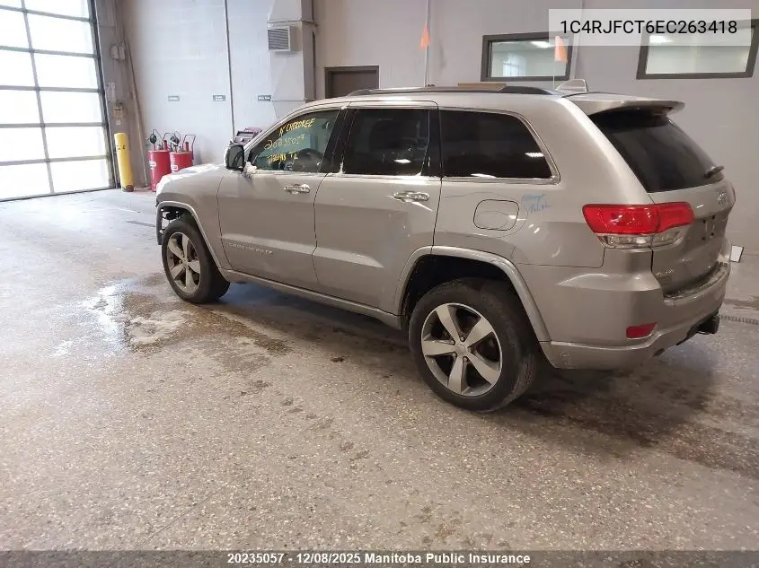 1C4RJFCT6EC263418 2014 Jeep Grand Cherokee Overland