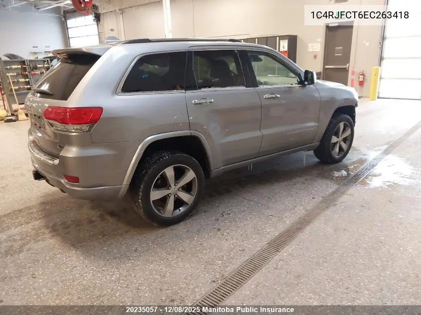 1C4RJFCT6EC263418 2014 Jeep Grand Cherokee Overland