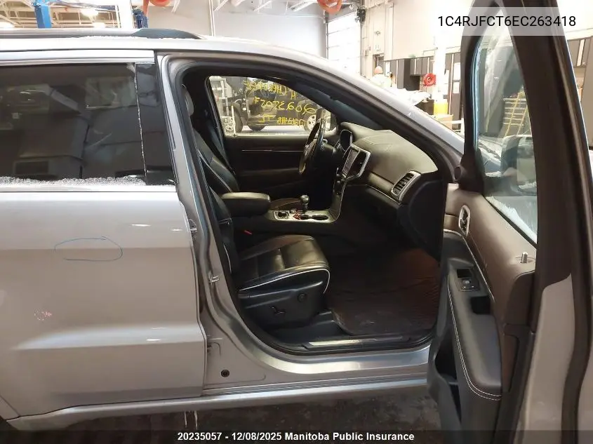 1C4RJFCT6EC263418 2014 Jeep Grand Cherokee Overland