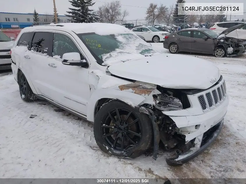 1C4RJFJG5EC281124 2014 Jeep Grand Cherokee Summit