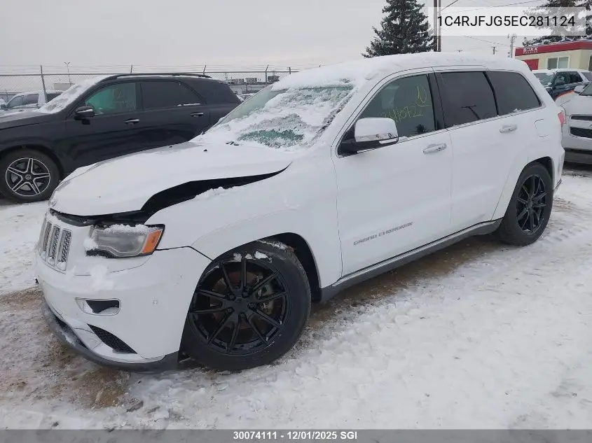 1C4RJFJG5EC281124 2014 Jeep Grand Cherokee Summit