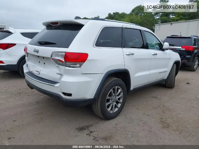 1C4RJFBGXEC408187 2014 Jeep Grand Cherokee Limited