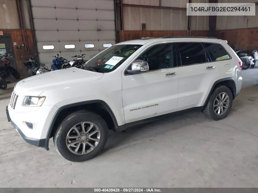 1C4RJFBG2EC294461 2014 Jeep Grand Cherokee Limited