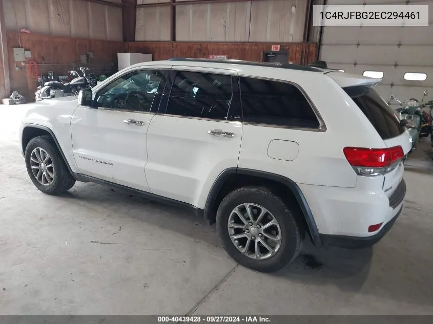 2014 Jeep Grand Cherokee Limited VIN: 1C4RJFBG2EC294461 Lot: 40439428