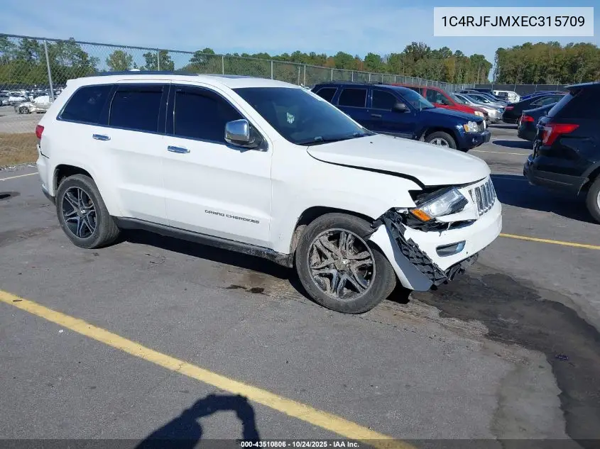 1C4RJFJMXEC315709 2014 Jeep Grand Cherokee Summit