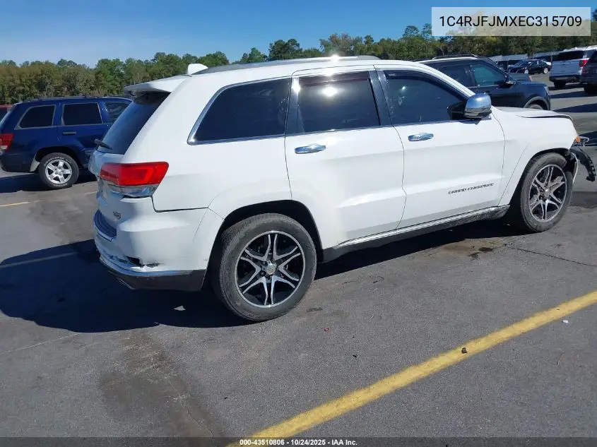 1C4RJFJMXEC315709 2014 Jeep Grand Cherokee Summit