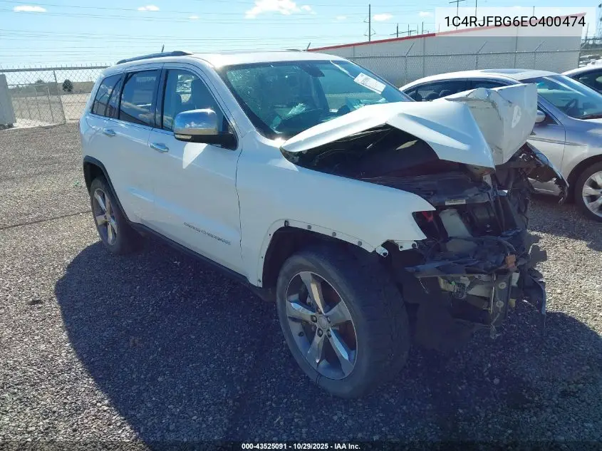 1C4RJFBG6EC400474 2014 Jeep Grand Cherokee Limited