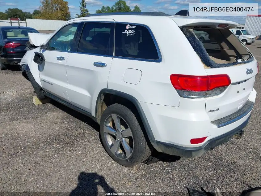 1C4RJFBG6EC400474 2014 Jeep Grand Cherokee Limited