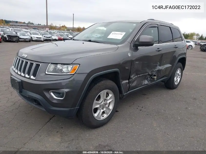 1C4RJFAG0EC172022 2014 Jeep Grand Cherokee Laredo